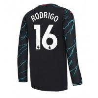 Camiseta Manchester City Rodri Hernandez #16 Tercera Equipación Replica 2023-24 mangas largas
